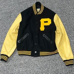 Mitchell & Ness Black and Gold Varsity Jacket